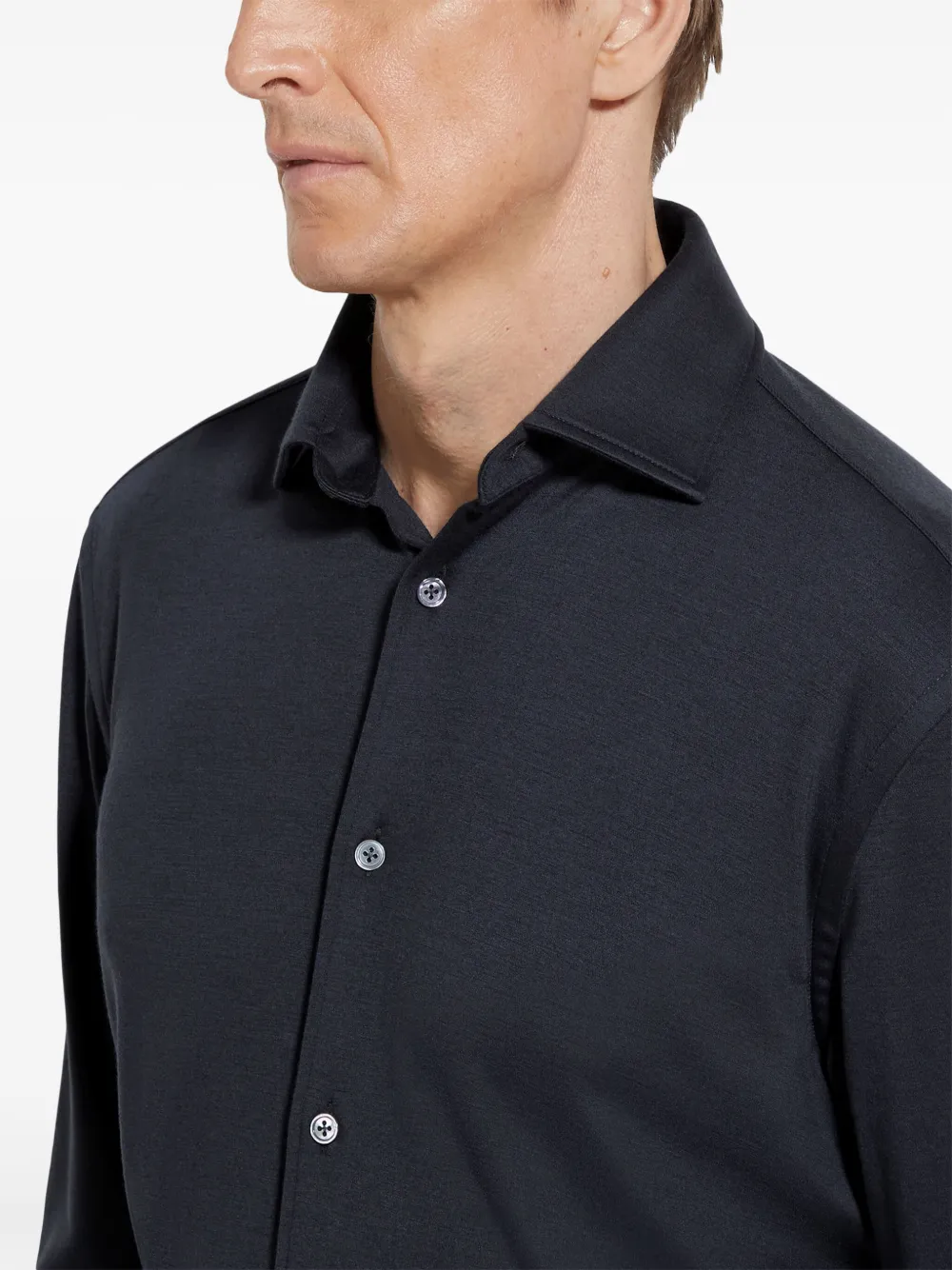 Zegna Overhemd met lange mouwen Blauw