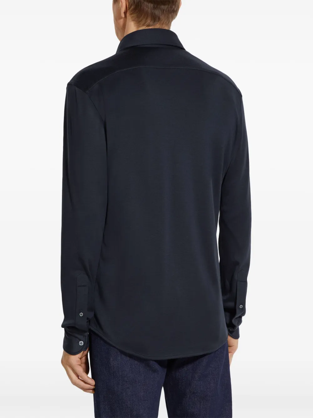 Zegna Overhemd met lange mouwen Blauw