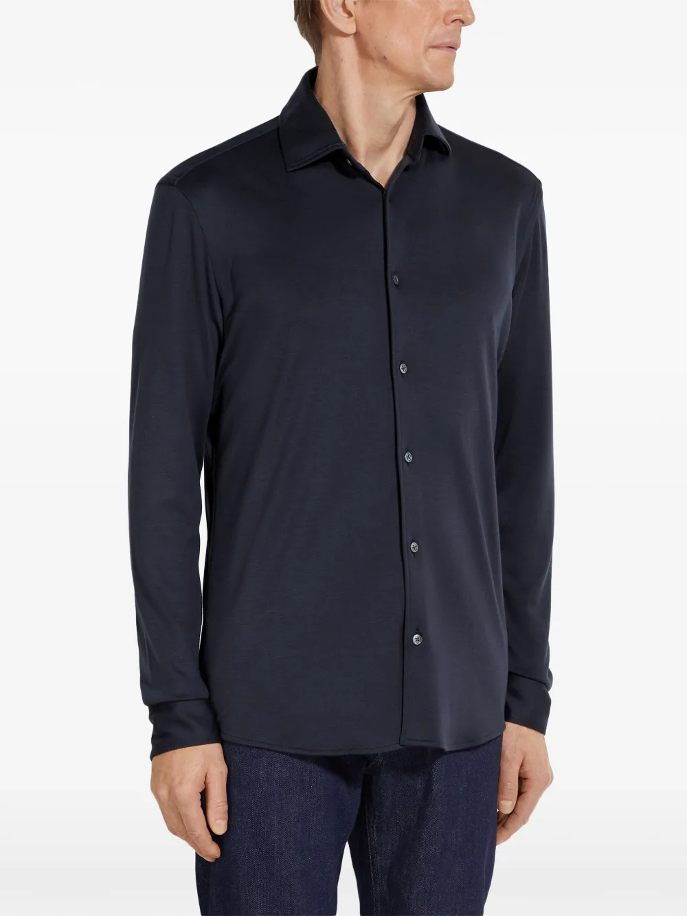 Zegna Overhemd met lange mouwen Blauw