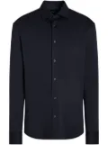 Zegna long-sleeve shirt - Blue