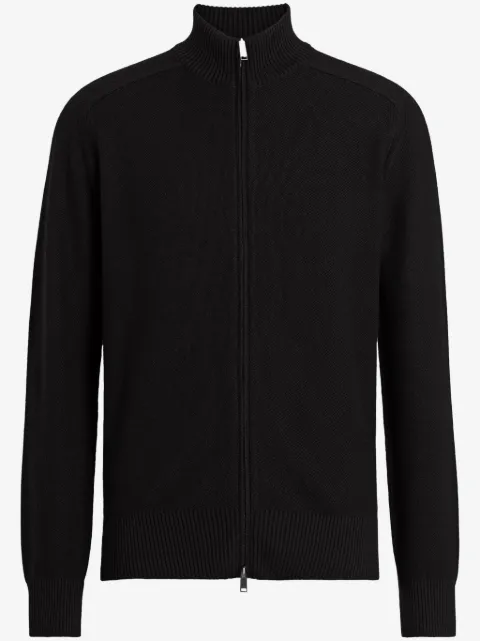 Zegna Cashseta zip-up cardigan