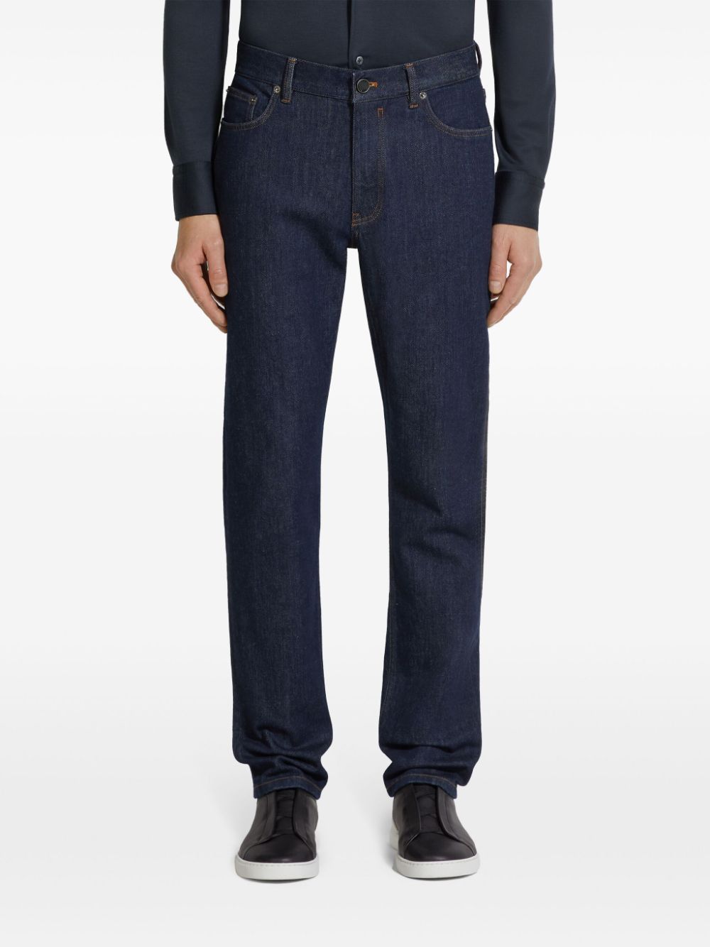 Zegna Roccia rinse-washed jeans - Blue