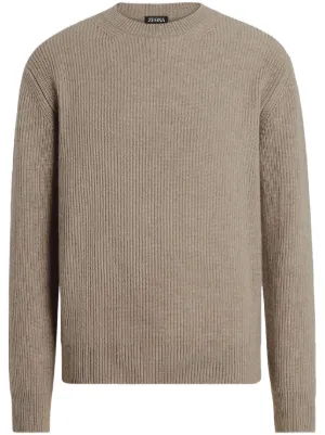 Zegna jacquard-knit Cashmere Jumper | Red | FARFETCH