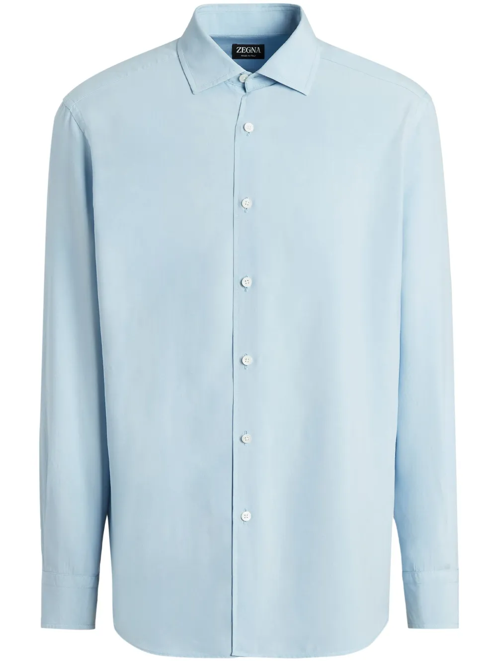Zegna Overhemd met gespreide kraag Blauw