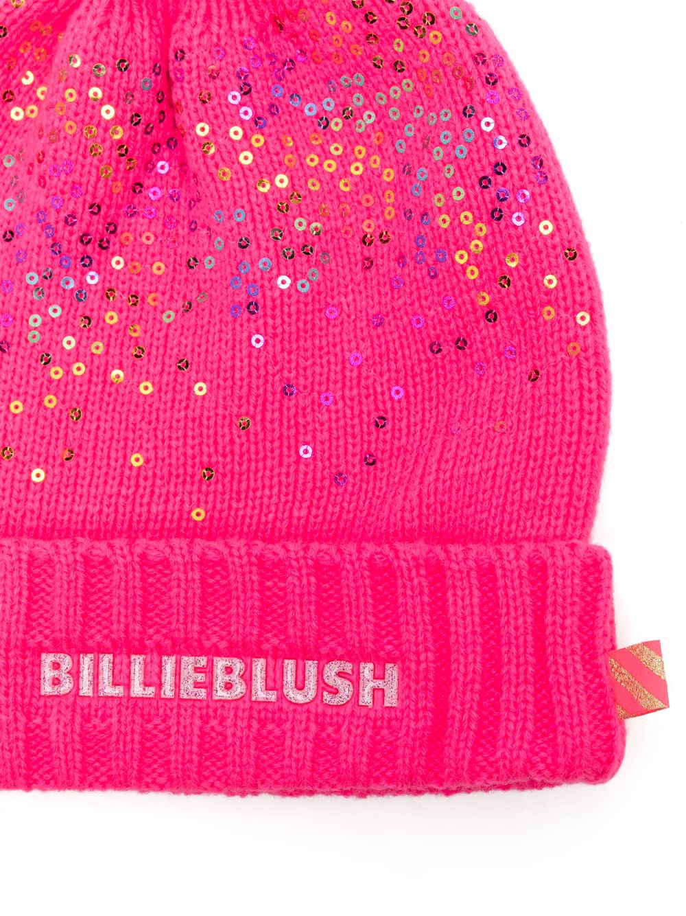 Billieblush sequin-embellished beanie - Roze