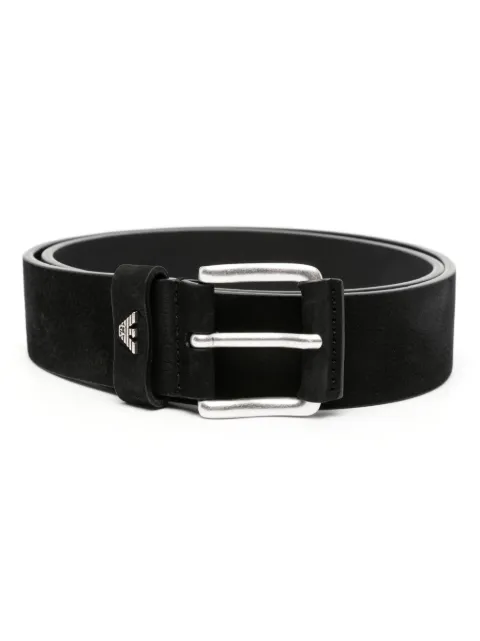 Emporio Armani logo-plaque belt Men