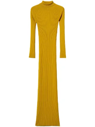 TWINSET cut-out Knitted Maxi Dress | Yellow | FARFETCH