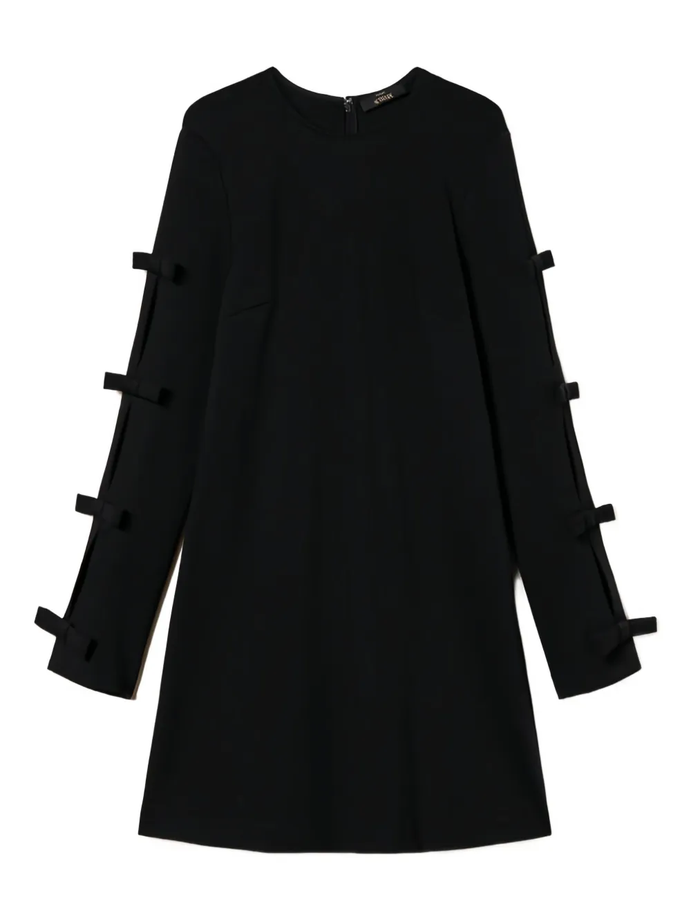 TWINSET bow-detail long-sleeve mini dress | Black | Image 1