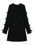TWINSET bow-detail long-sleeve mini dress - Black