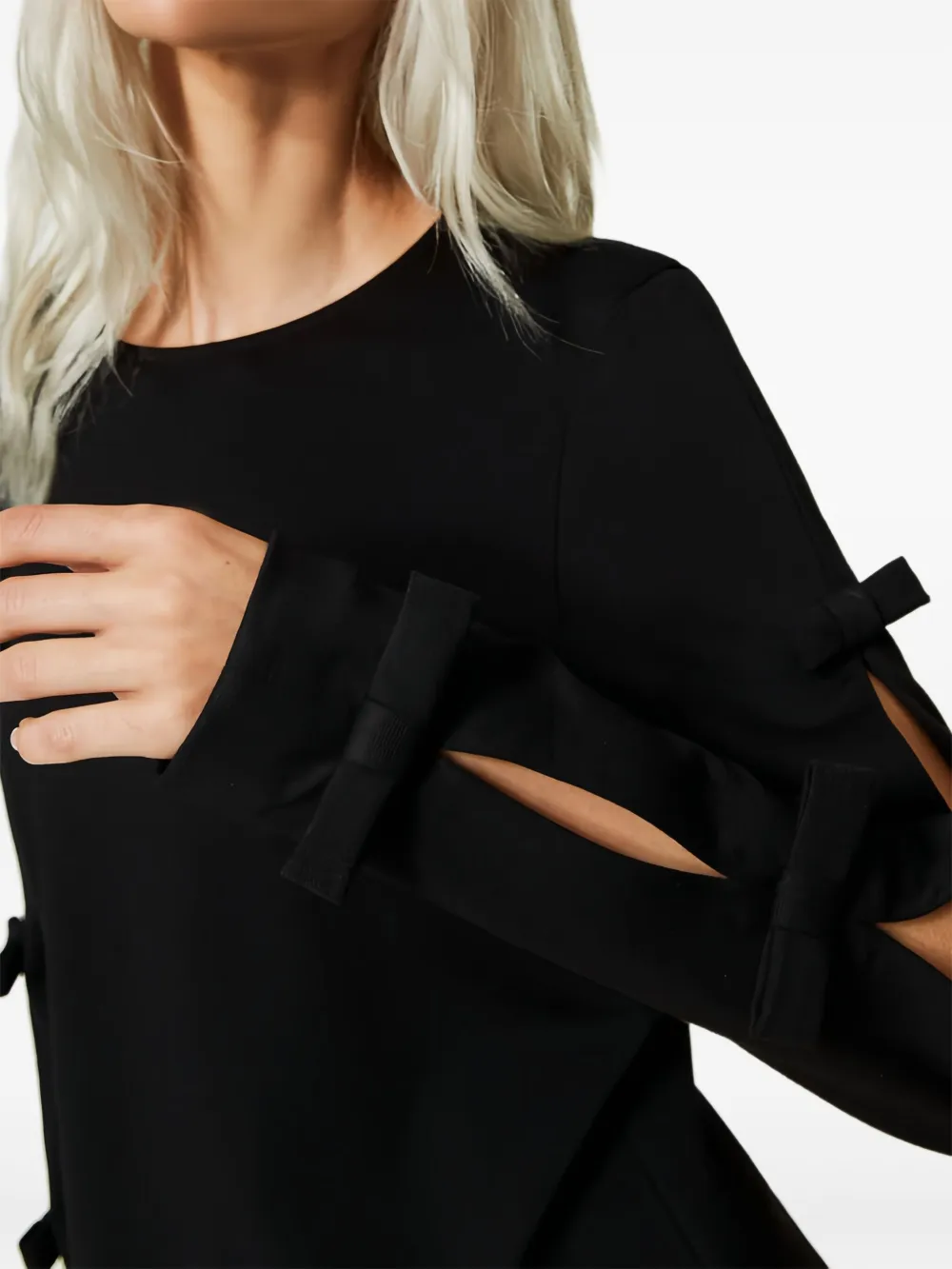 TWINSET Jurk met strikdetail Zwart