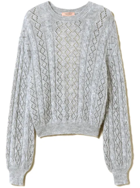 TWINSET cable-knit open-back jumper 