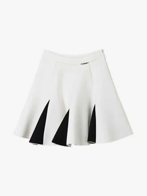 TWINSET Kids two-tone scuba skirt