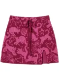 TWINSET patterned-jacquard skirt - Pink