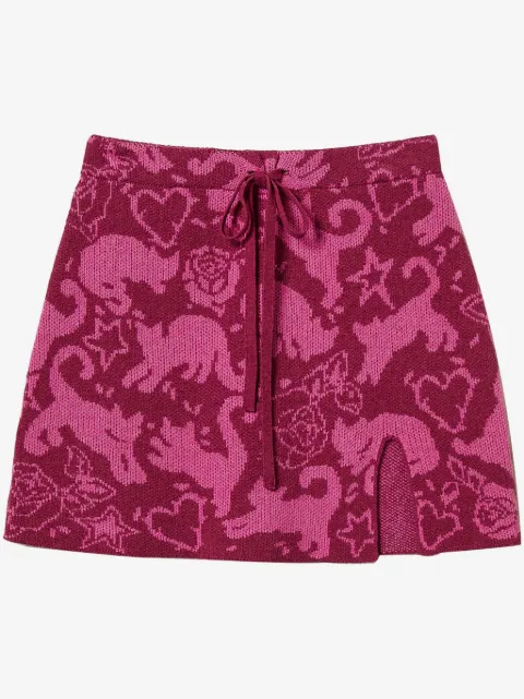 TWINSET falda con motivo en jacquard