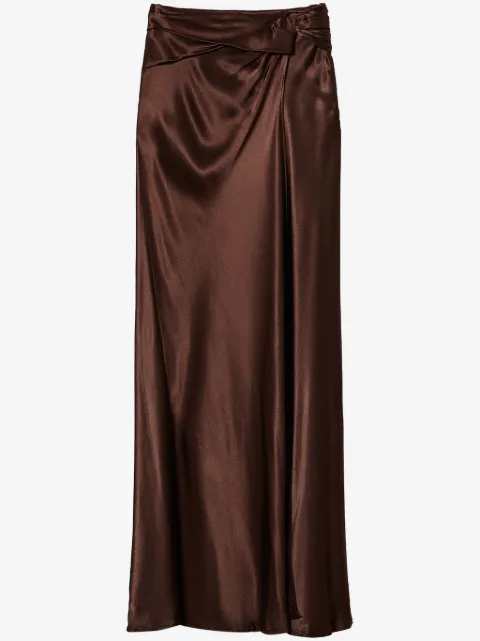 TWINSET draped satin skirt