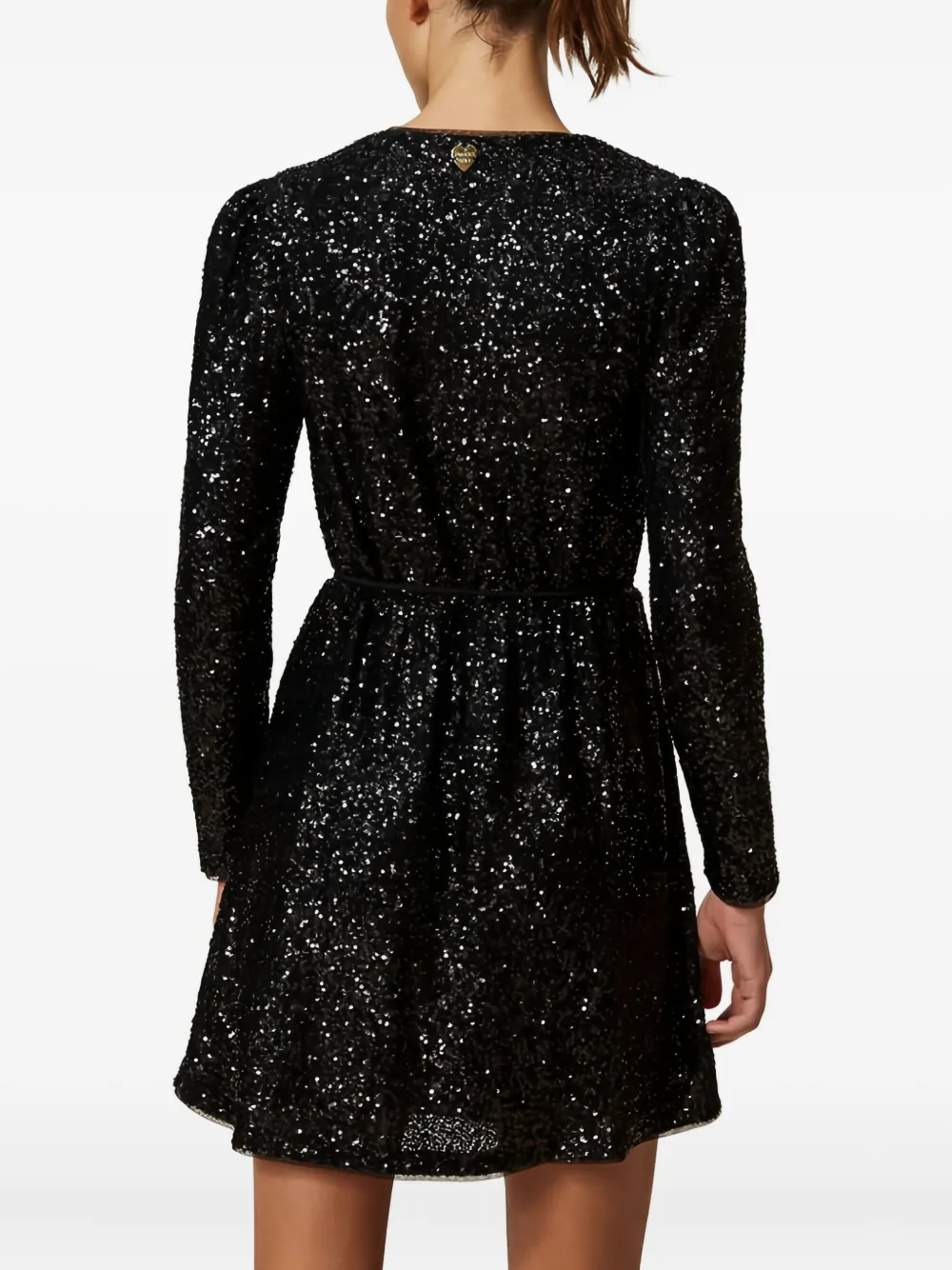 TWINSET Mini-jurk met pofmouwen Zwart