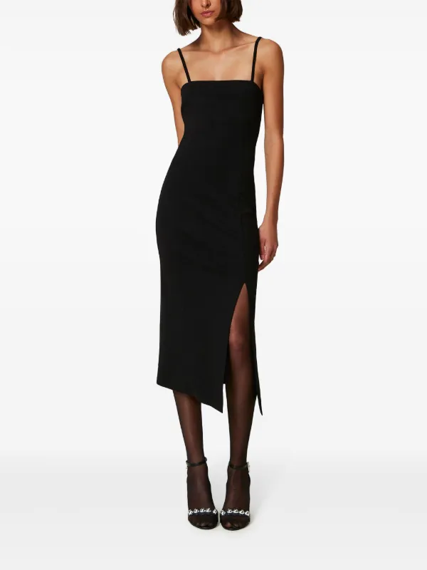 TWINSET side-slit Dress | Black | FARFETCH OM TWINSET side-slit Dress | Black | FARFETCH OM