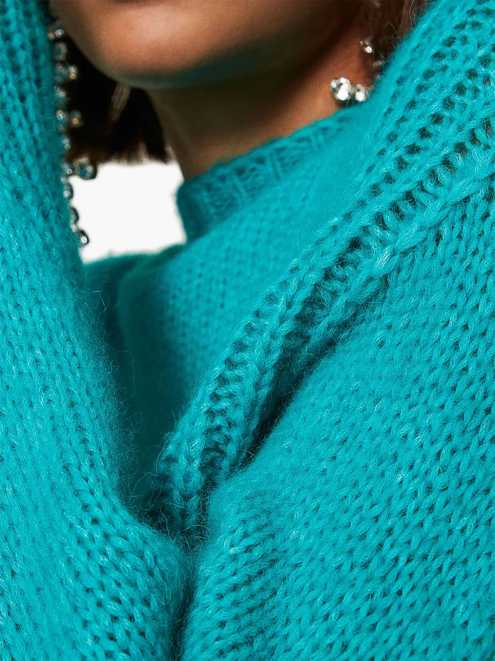 TWINSET Gebreide trui met ronde hals Groen