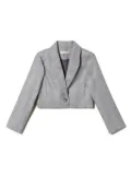 TWINSET Kids Prince of Wales check Spencer blazer - Black