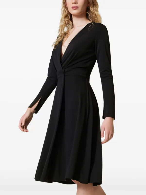 TWINSET Abito a Portafoglio Nero FARFETCH IT