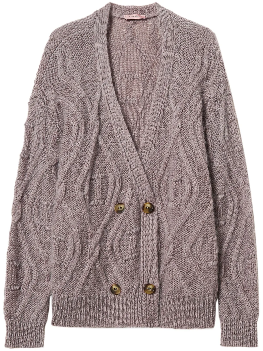 TWINSET double-breasted cardigan | Neutrals | Image 1