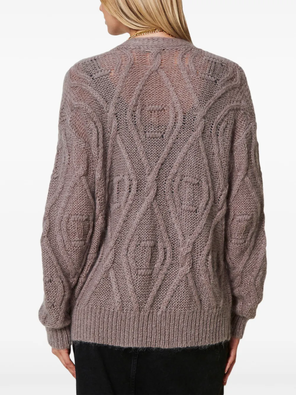 TWINSET Vest met dubbele rij knopen Beige