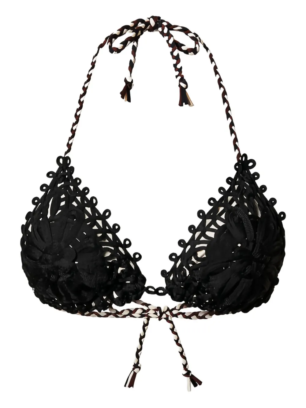 Twinset Triangle Bikini Top In Black