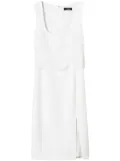 TWINSET embroidered crepe midi dress - White