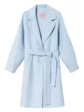 TWINSET belted single-breasted coat - Blue