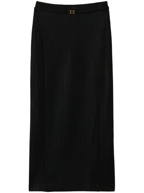 TWINSET jacquard midi skirt 