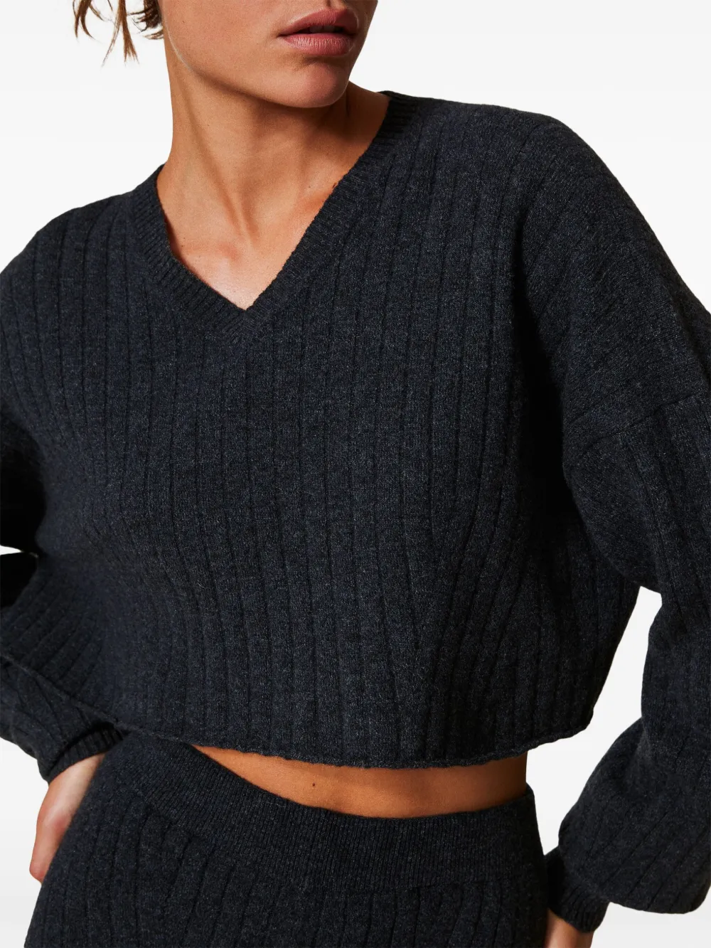 TWINSET Cropped trui Grijs