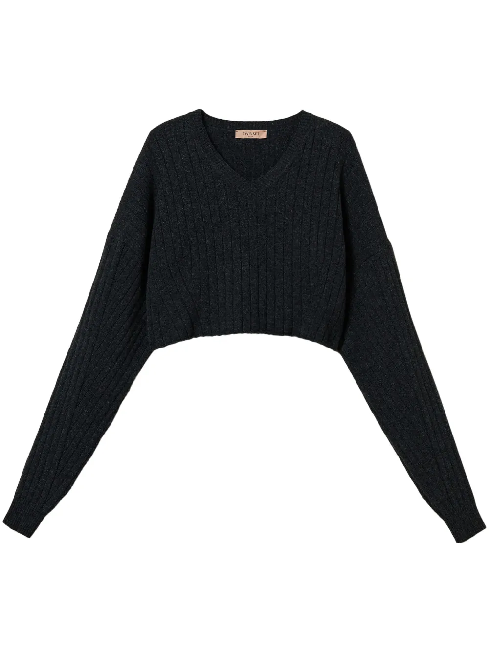TWINSET cropped sweater | Grey | Image 1