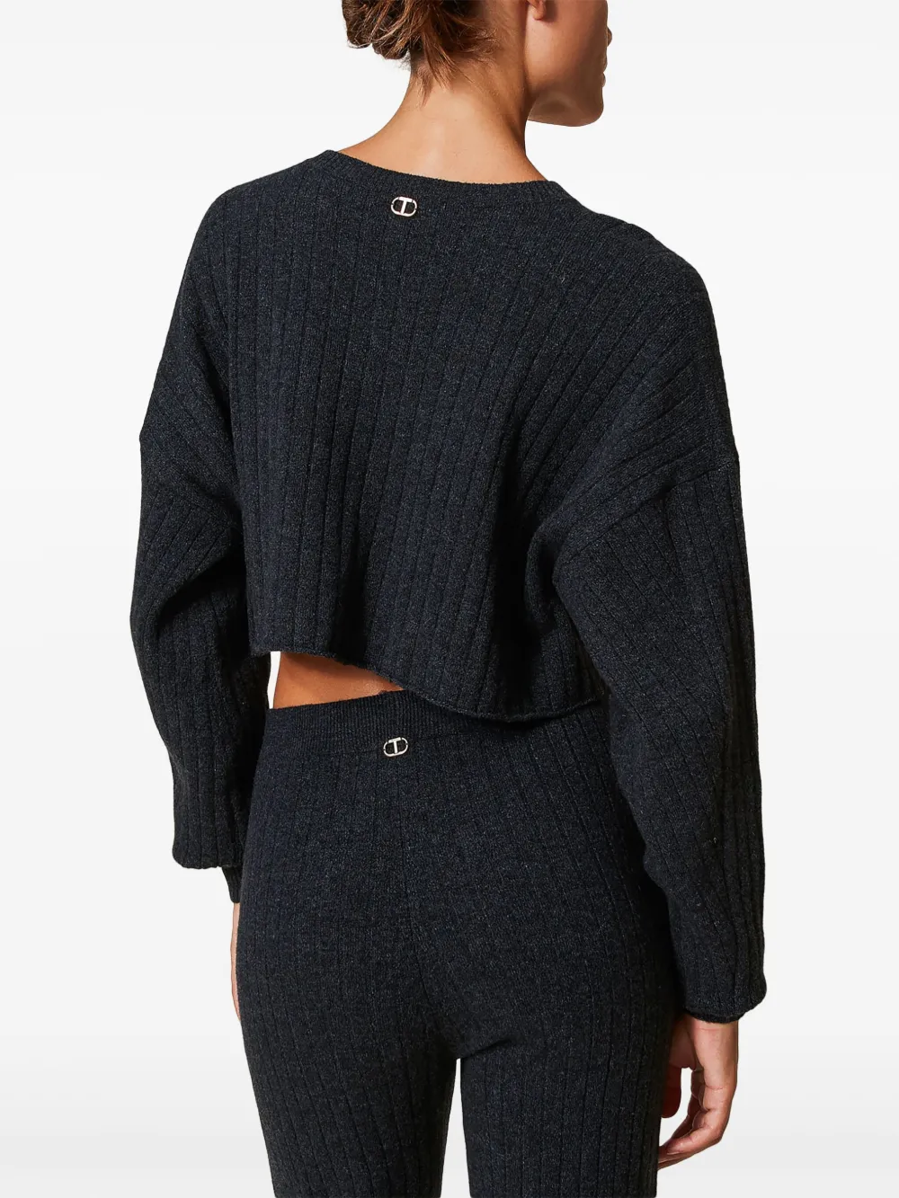 TWINSET Cropped trui Grijs
