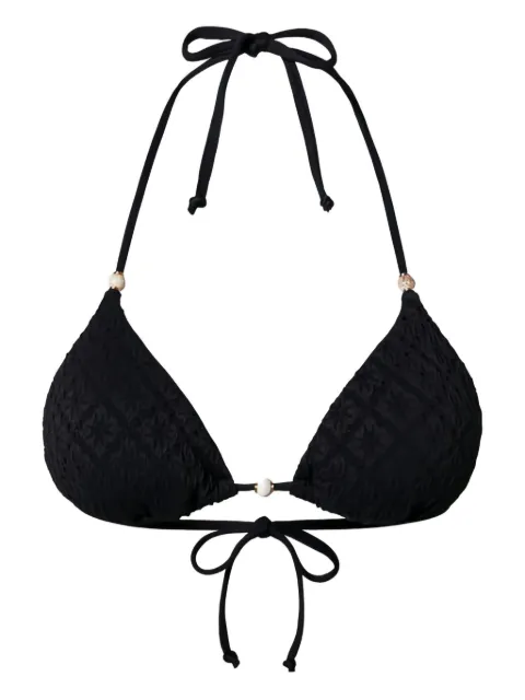 TWINSET broderie anglaise triangle bikini top
