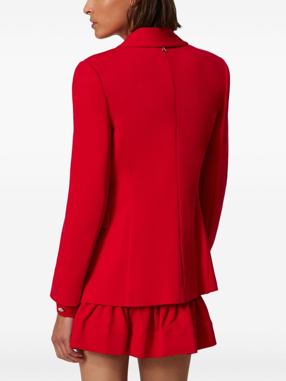 Shop Twinset Single-breasted Blazer In Red