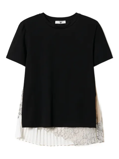 TWINSET pleated lace T-shirt
