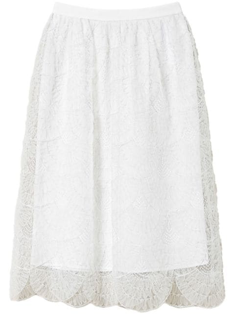 embroidered organza skirt