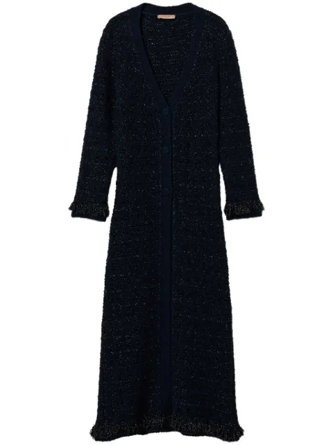TWINSET cárdigan con motivo de cuadros en jacquard