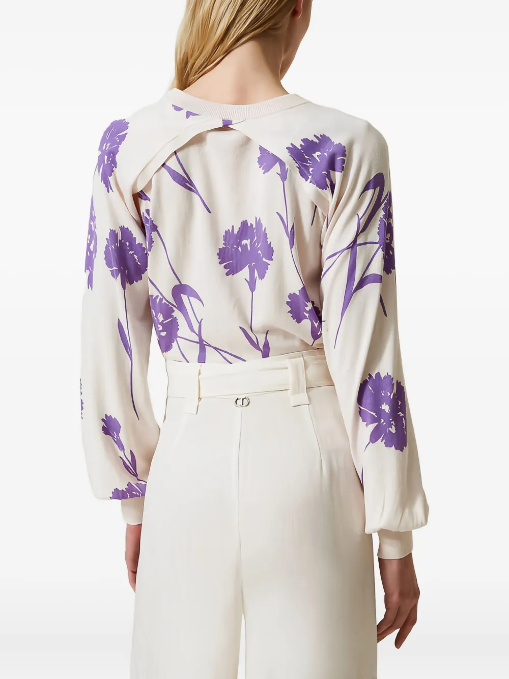 TWINSET Twee tops met bloemenprint Beige