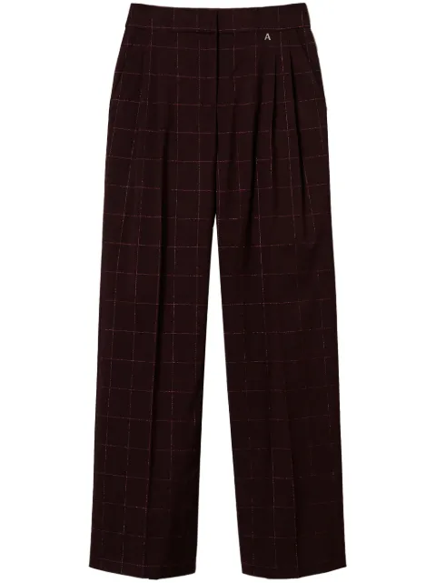 TWINSET check pattern palazzo trousers