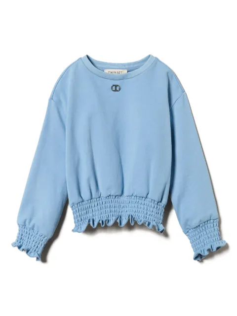 TWINSET Kids سويت شيرت برقبة مستديرة وزينة مدموجة