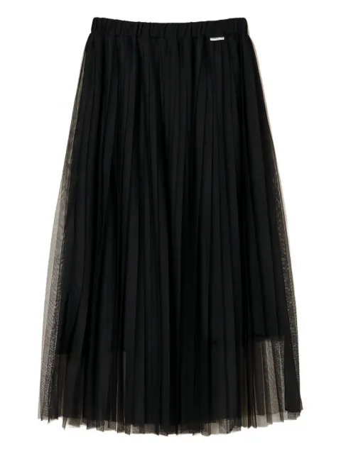 TWINSET falda midi con diseño plisado