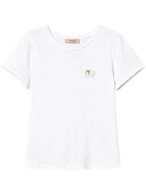 TWINSET 売れ筋商品|||ツインセット Tシャツ トップス レディース Tops White 楽天市場】ツインセット TWINSET ポロシャツ Tシャツ レディース