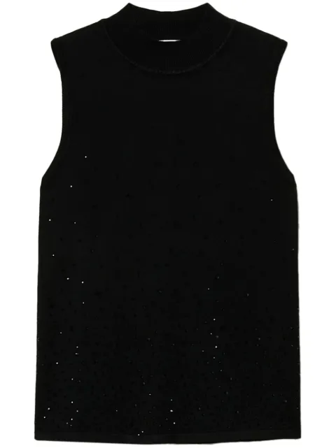 TWINSET top tejido con detalles de cristal