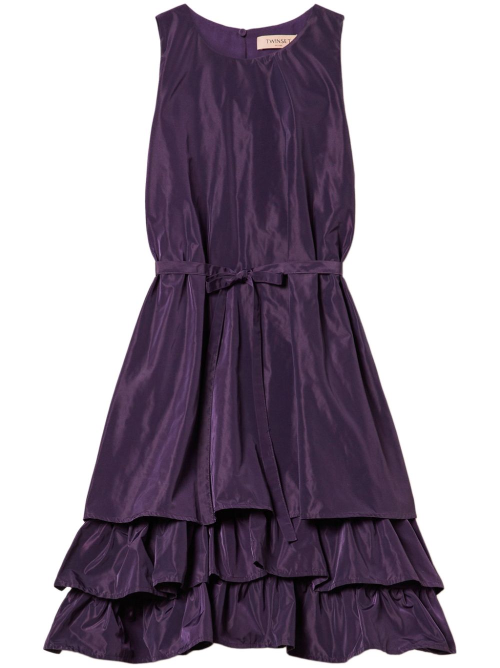 TWINSET ruffled-hem dress - Purple