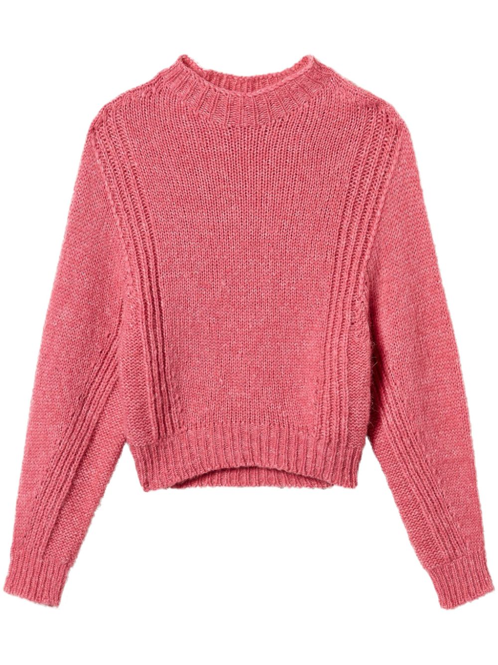 crew-neck knitted jumper