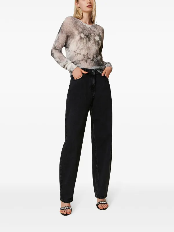 TWINSET Carrot Fit Jeans Black FARFETCH PH