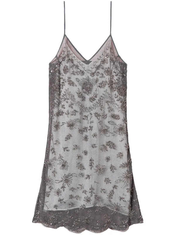 green emerald velvet dress ML Monique Lhuillier Strapless Embroidered Tulle Minidress