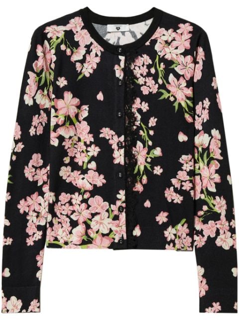 floral-print cardigan 