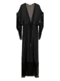 TWINSET sequin-embellished fringed cover-up - Black
